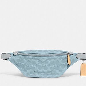 Coach Charter Belt Bag in Light Denim